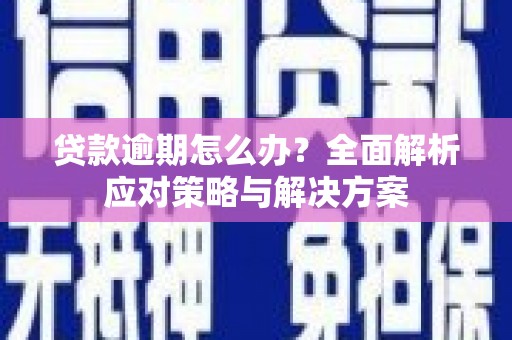 怀化贷款逾期怎么办？全面解析应对策略与解决方案