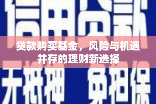 赤城贷款购买基金，风险与机遇并存的理财新选择
