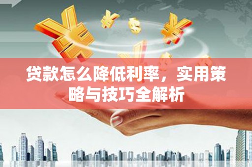 湖南贷款怎么降低利率，实用策略与技巧全解析