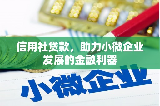 胶州信用社贷款，助力小微企业发展的金融利器