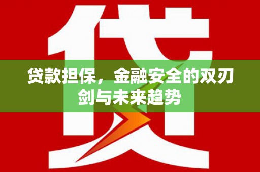 武隆贷款担保，金融安全的双刃剑与未来趋势