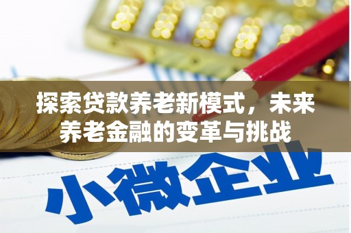 柳营探索贷款养老新模式，未来养老金融的变革与挑战