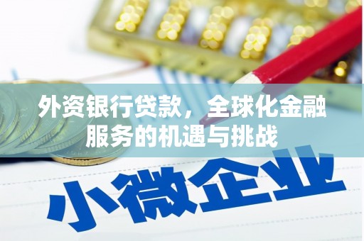 尖石外资银行贷款，全球化金融服务的机遇与挑战