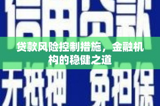 公馆贷款风险控制措施，金融机构的稳健之道