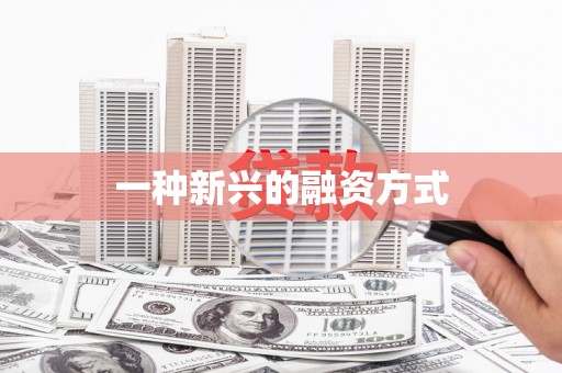 江海一种新兴的融资方式